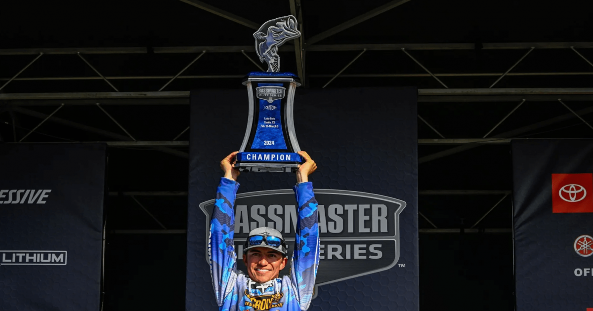 Bassmaster Elite Series 2024 aos 19 anos, Trey McKinney é o campeão