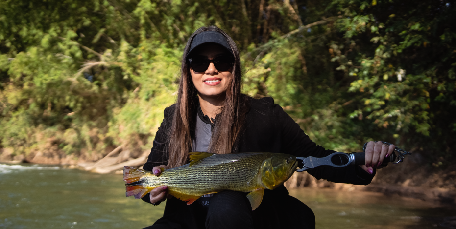 Belo exemplar fisgado por Taynara