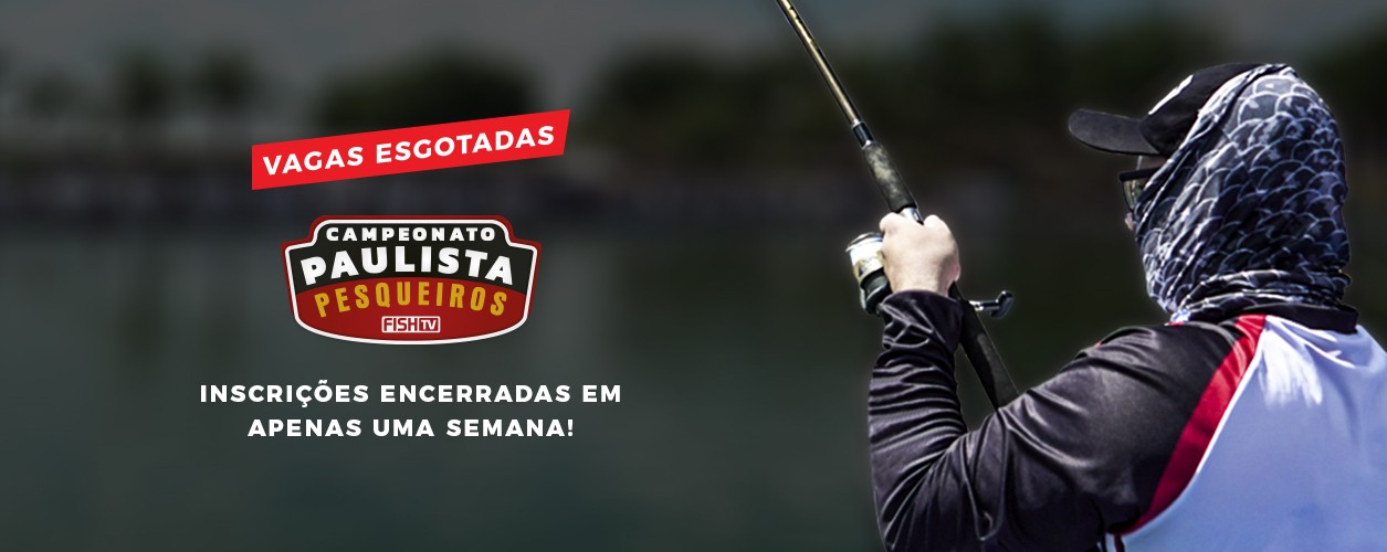 Esgotadas as inscrições para o Campeonato Paulista em Pesqueiros