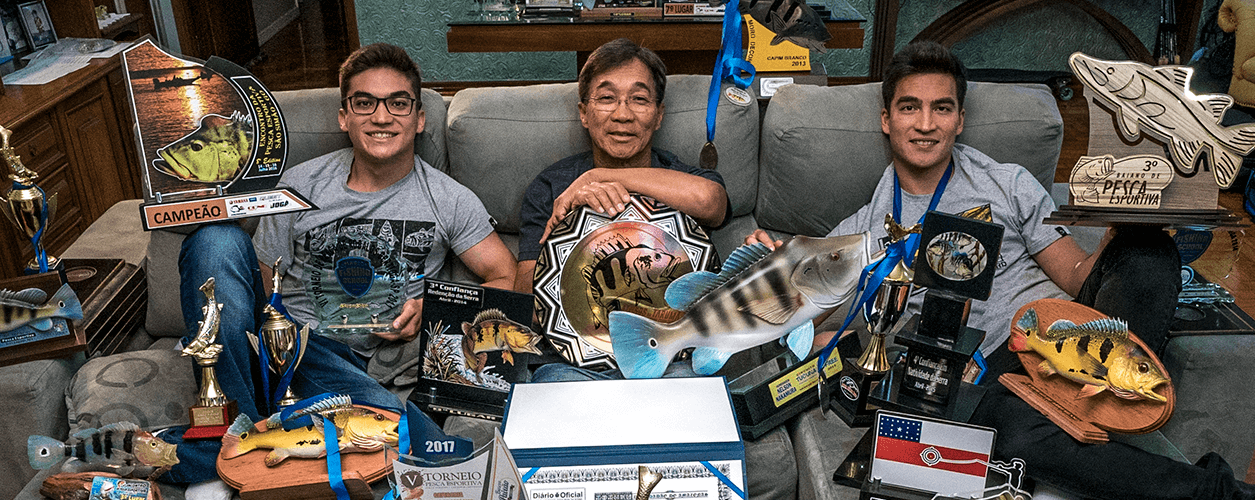 Família Nakamura, pesca esportiva