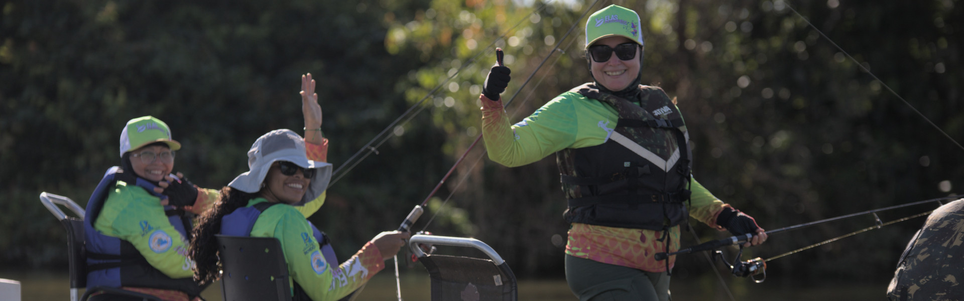 Pesca esportiva ganha cada vez mais força entre as mulheres. Foto: Circuito Elas Pescando.