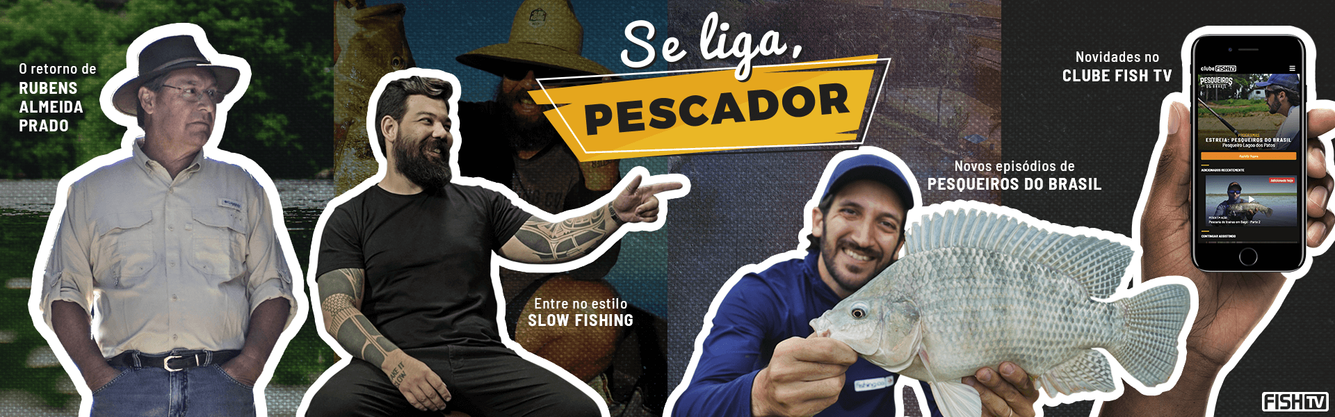 Se liga, pescador! Tem novidade chegando na Fish TV