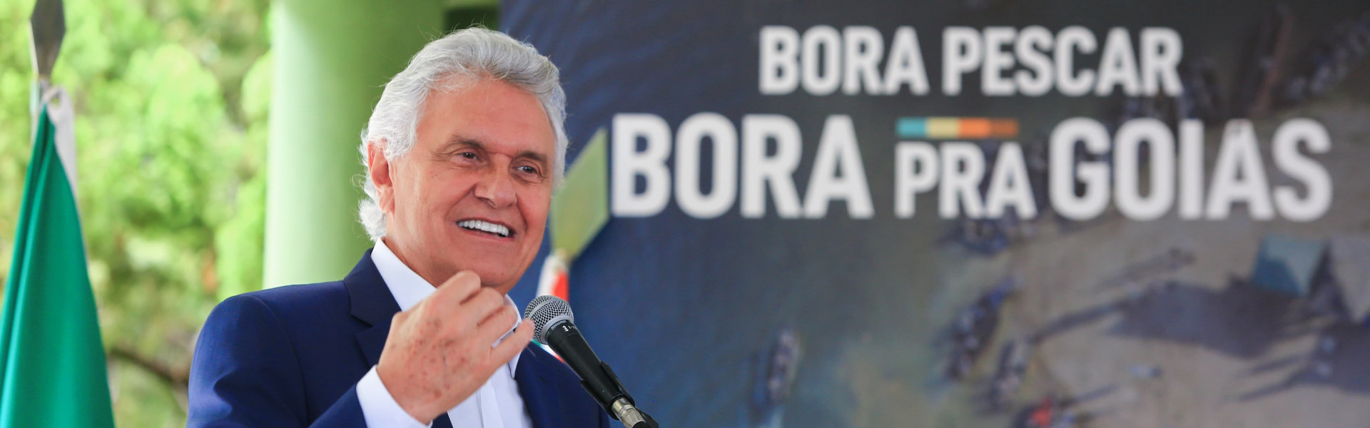 Ronaldo Caiado, Governador de Goiás em evento oficial de lançamento da Pesca Esportiva com Cota Zero em GO