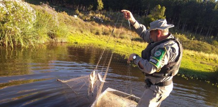 PATRAM REALIZA AÇÃO DE COMBATE A PESCA PREDATÓRIA EM CANELA