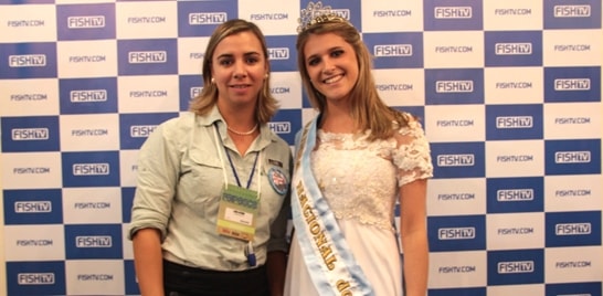 Comissão Argentina visita estande da FishTV na Feipesca