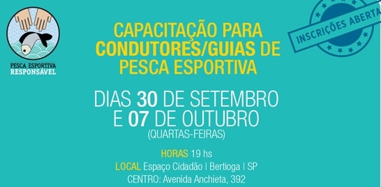 Projeto promove capacitação para condutores de pesca esportiva