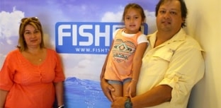 Família Cortes visita Fish TV