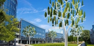 Empresa francesa desenvolve turbina eólica em formato de árvore