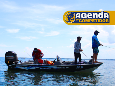 Equipe de pesca esportiva em ação