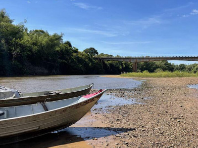 Rio Miranda atinge nível histórico mais baixo e gera inquietação no Pantanal