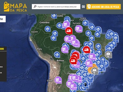 Mapa da Pesca: Mostre para o mundo os locais de pesca que você conhece