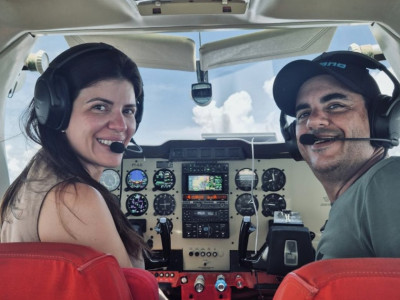 ENTRE RIOS E CÉUS: CASAL DE PESCADORES UNE AVIAÇÃO, PESCA ESPORTIVA E ATENDIMENTO ODONTOLÓGICO EM EXPEDIÇÃO PELO BRASIL. Foto: Arquivo Pessoal / Rodrigo Martins e Caroline Lima.